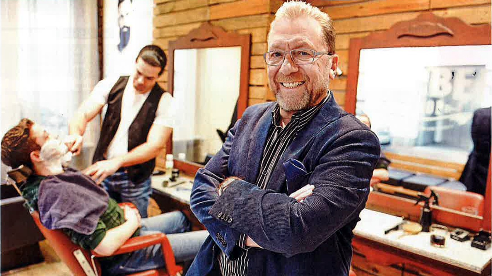 Alfred Sartory im Barbershop